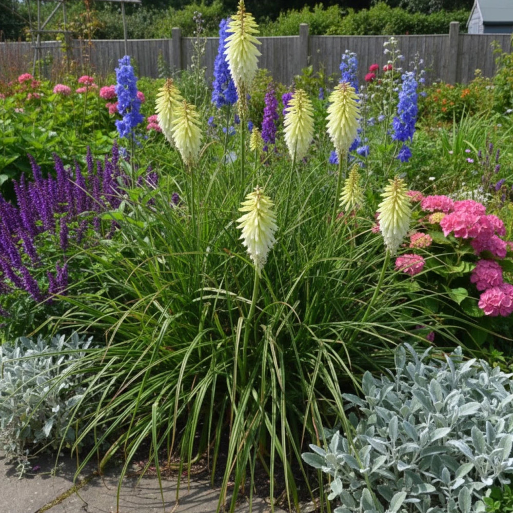 Kniphofia, Tison de Satan Ice Queen