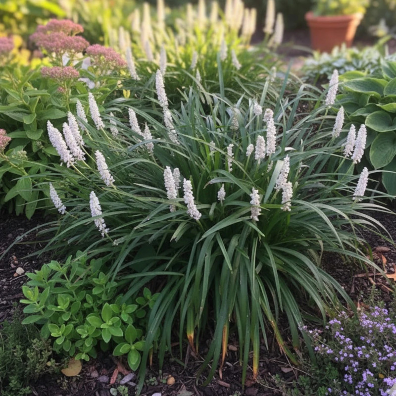Liriope muscari Monroe White
