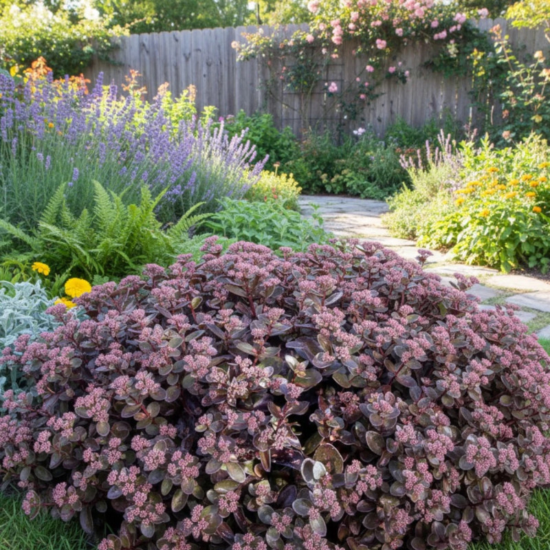 Orpin reprise Munstead Dark Red, Sedum