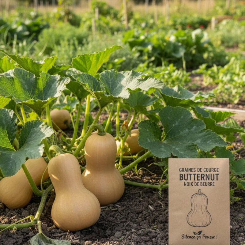 Graines de Courge Butternut Noix de Beurre - Silence ça Pousse !