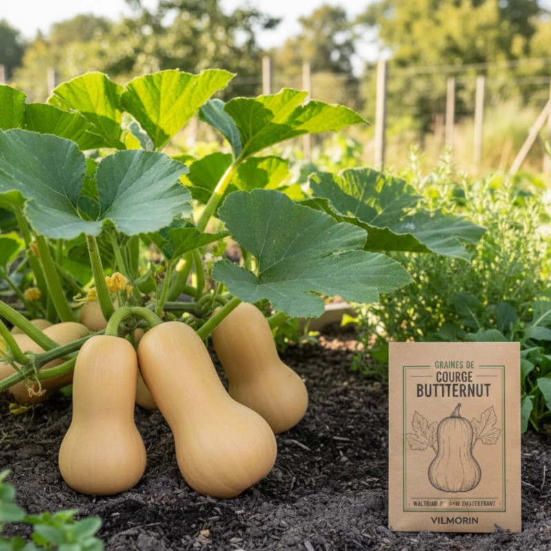 Graines de Courge Butternut Waltham Butternut - Sans traitement - Vilmorin
