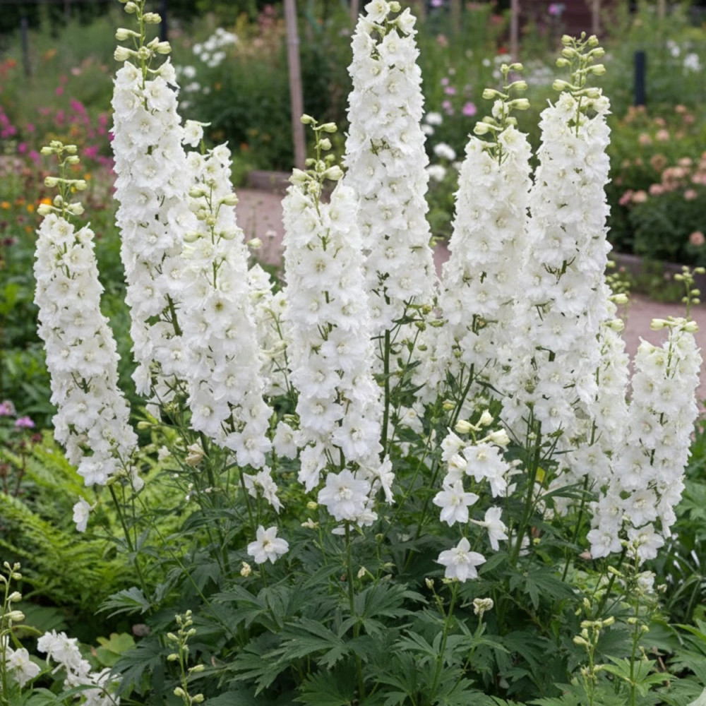 Pied-d'alouette Casa Blanca, Delphinium Pied-d'alouette Casa Blanca, Delphinium