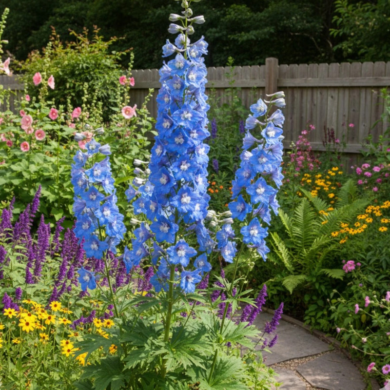 Pied-d'alouette Cliveden Beauty, Delphinium