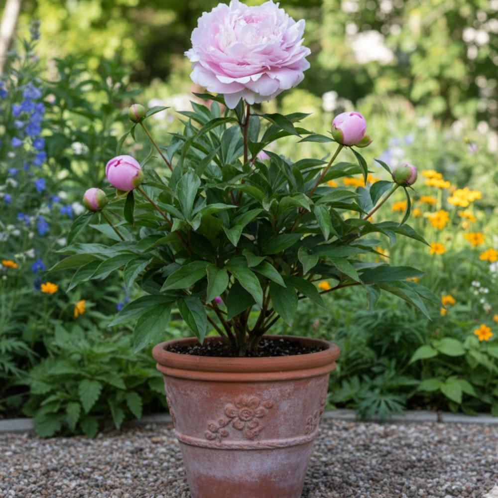 Pivoine herbacée Albert Crousse
