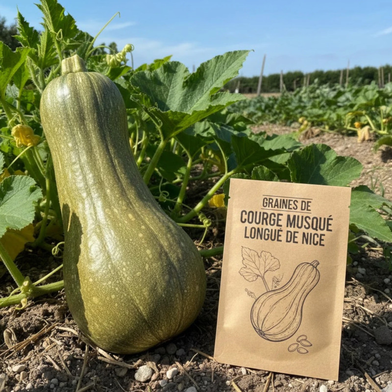 Graines de Courge Musquée Longue de Nice