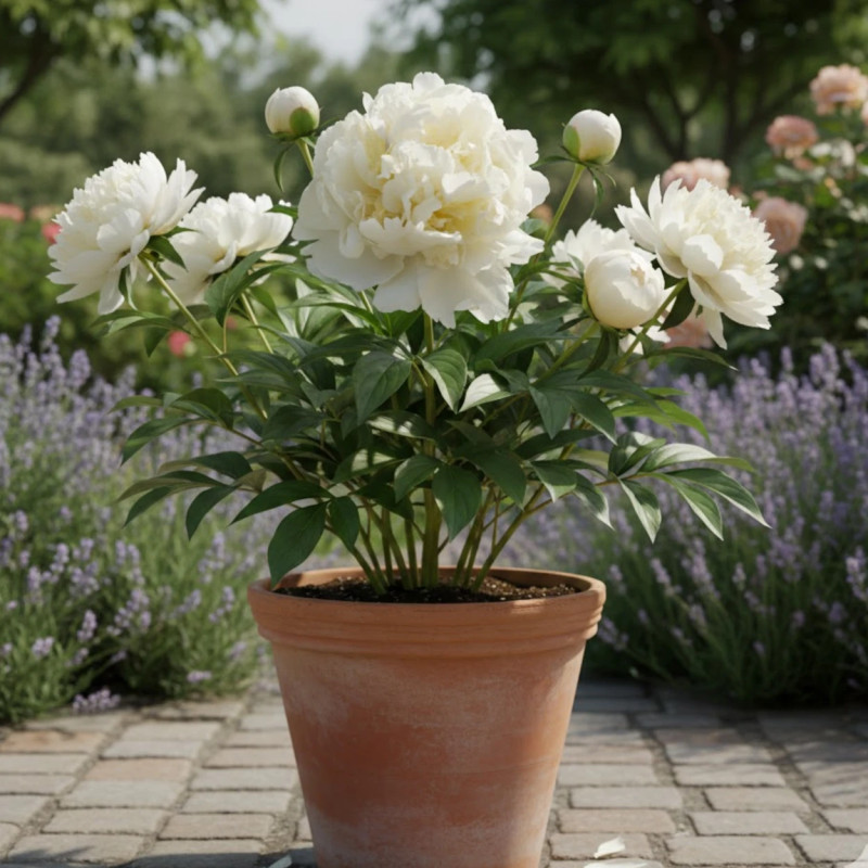 Pivoine herbacée Candidissima
