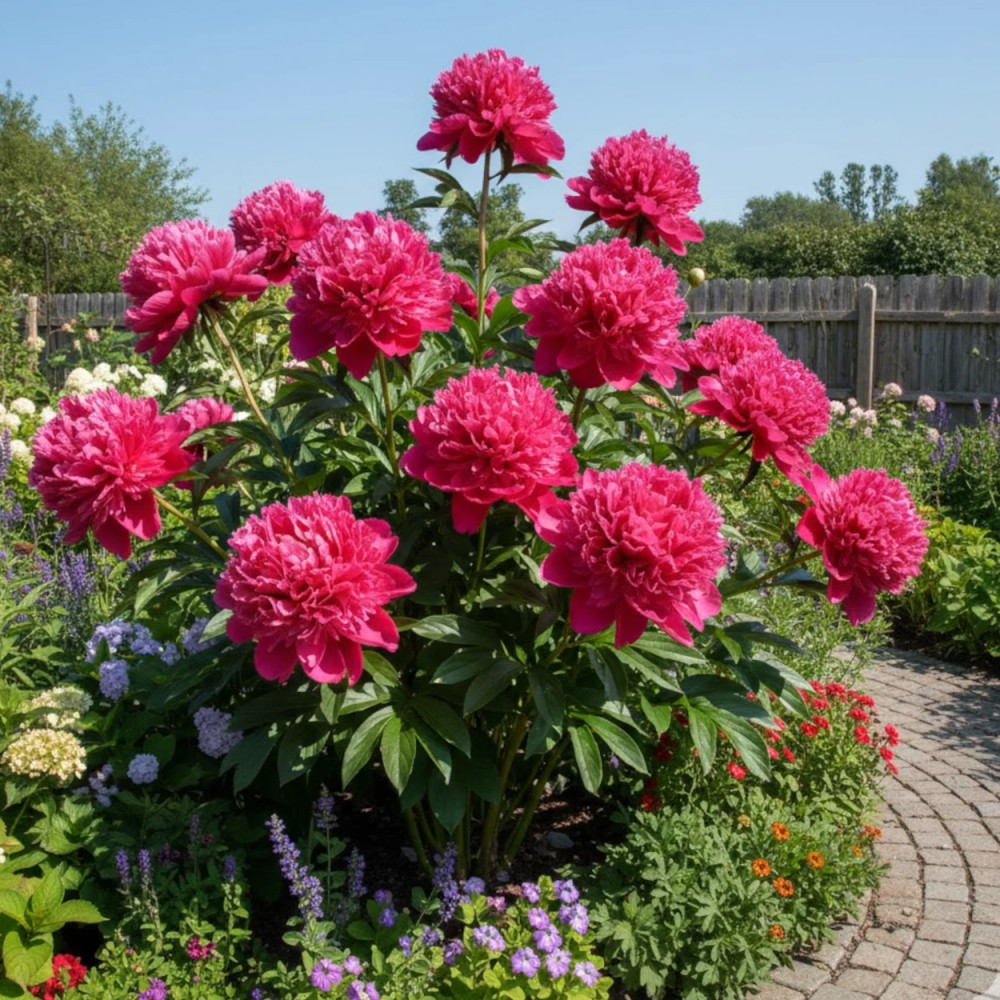 Pivoine herbacée Mariette Vallée