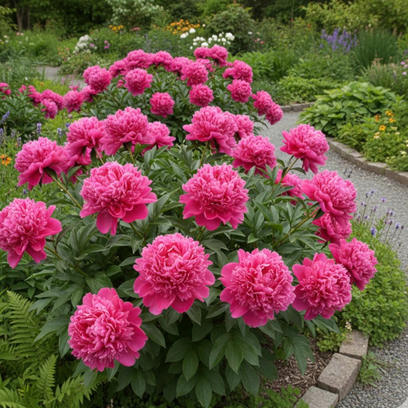 Pivoine herbacée Mariette Vallée