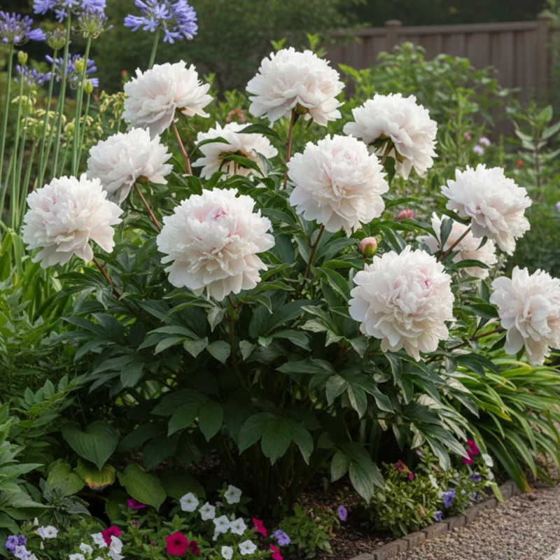 Pivoine herbacée Mme Claude Tain
