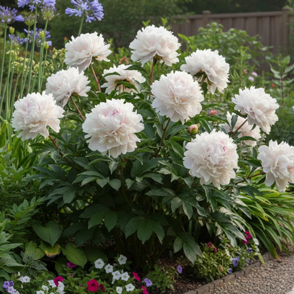 Pivoine herbacée Mme Claude Tain