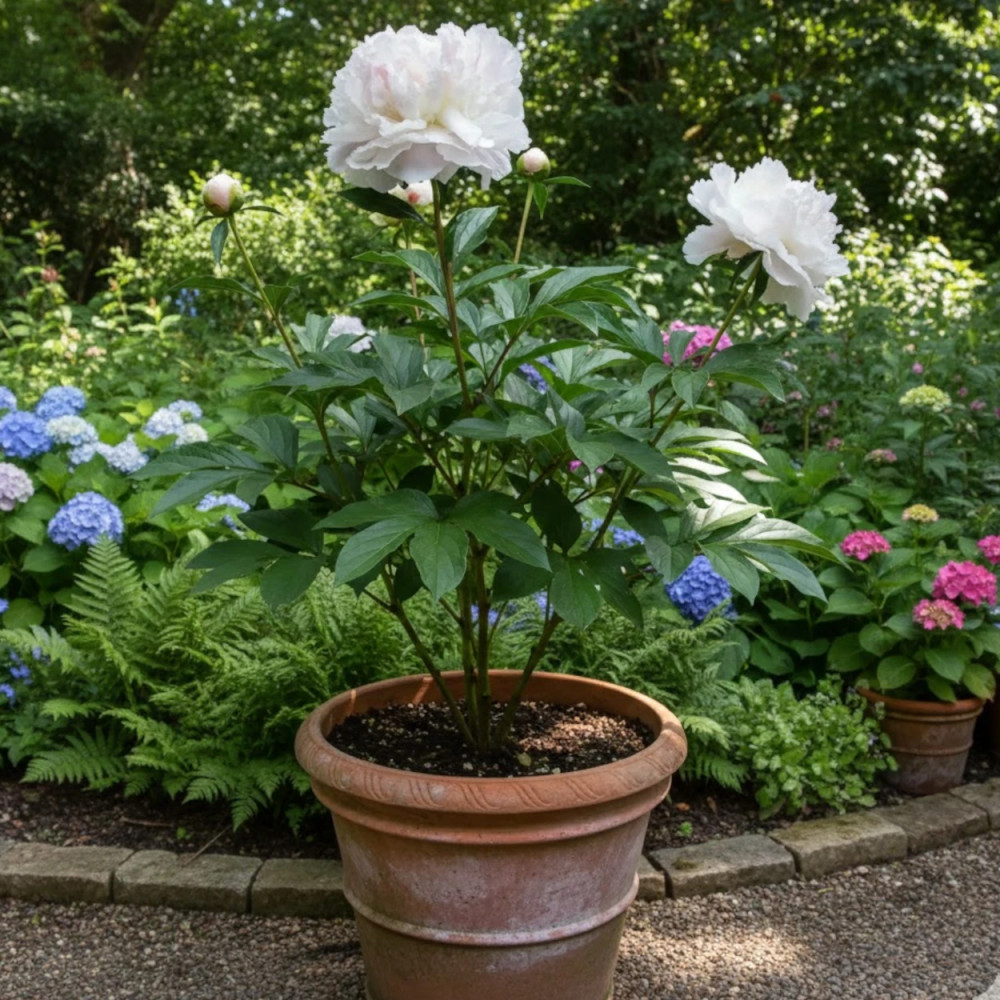 Pivoine herbacée Mme Claude Tain