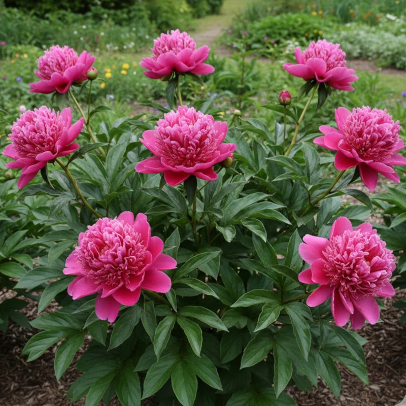 Pivoine herbacée officinale Carmin