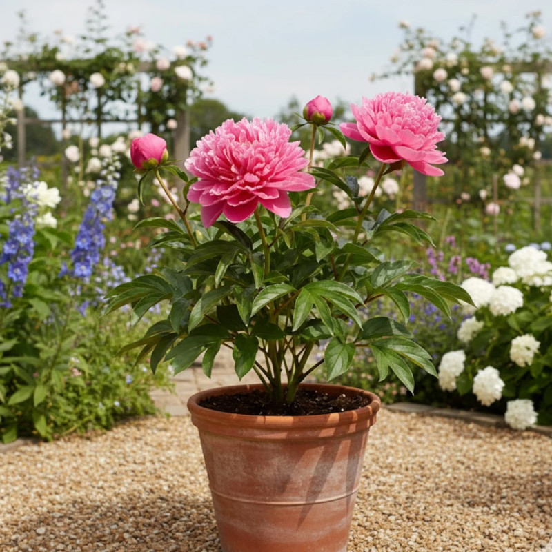 Pivoine herbacée officinale Carmin