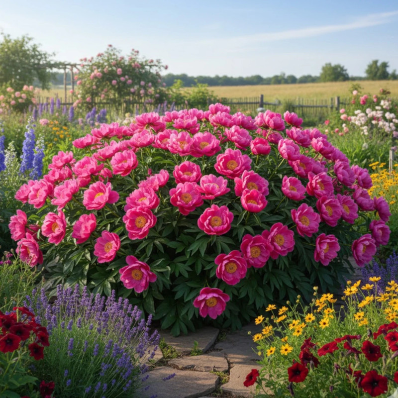 Pivoine herbacée officinale Mollis