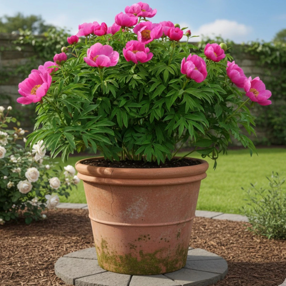 Pivoine herbacée officinale Mollis
