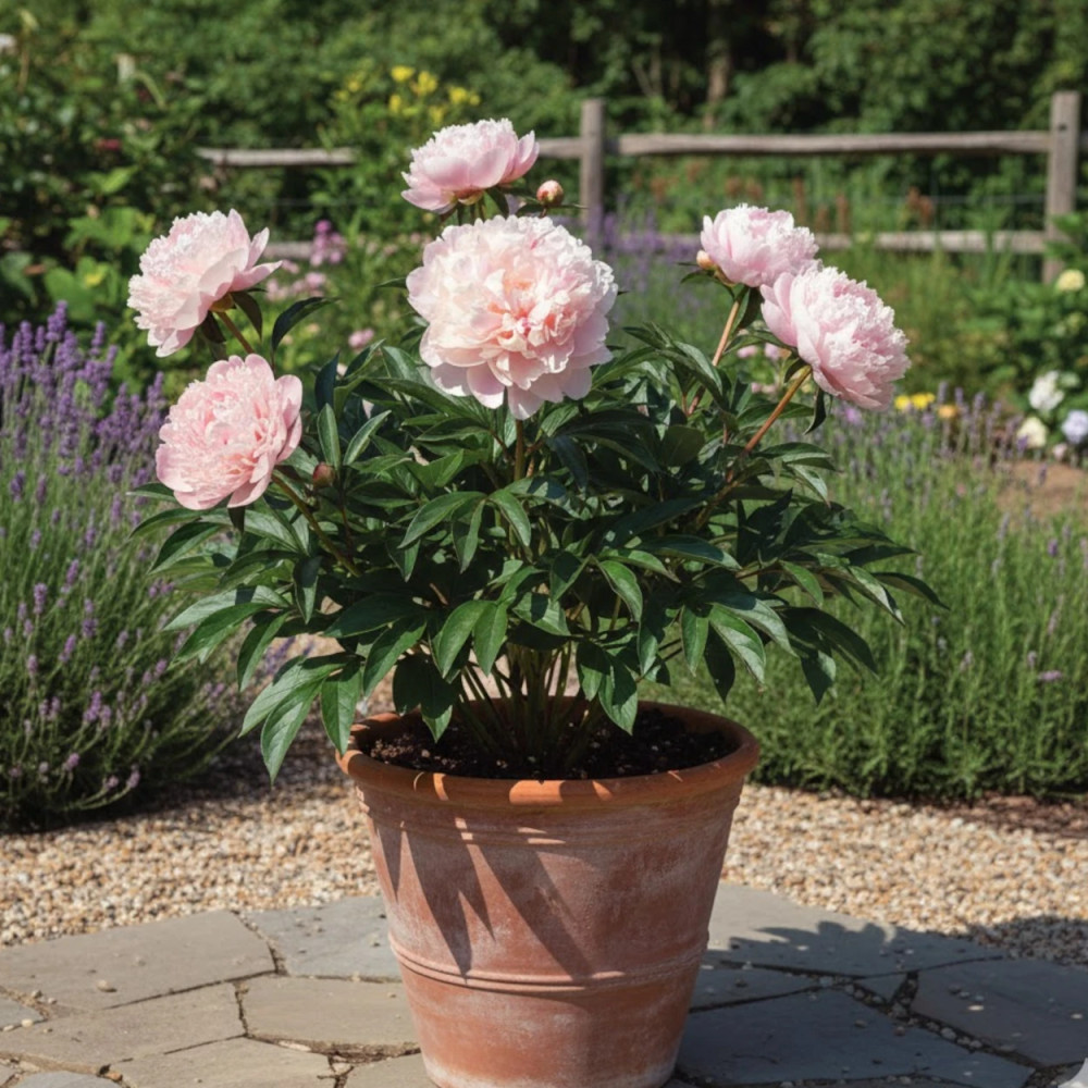 Pivoine herbacée Reine Hortense