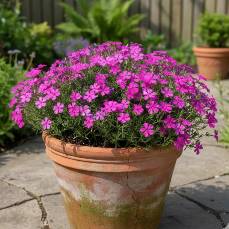 Phlox nain Red Admiral, Phlox mousse