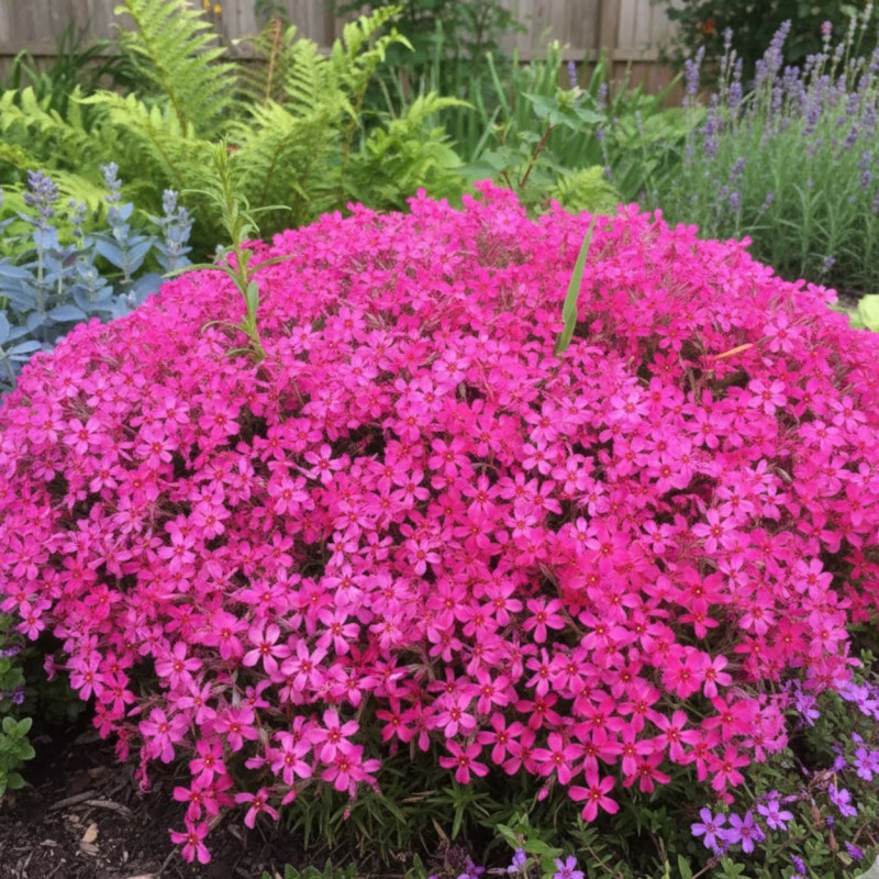Phlox nain Scarlet Flame, Phlox mousse