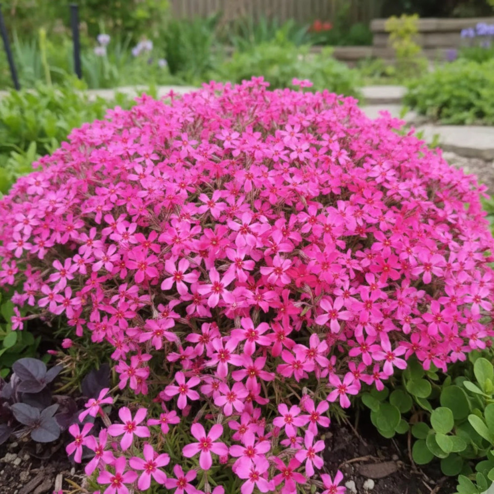 Phlox nain Scarlet Flame, Phlox mousse