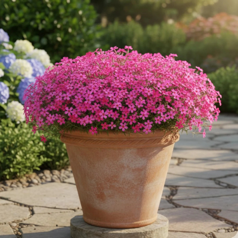 Phlox nain Scarlet Flame, Phlox mousse