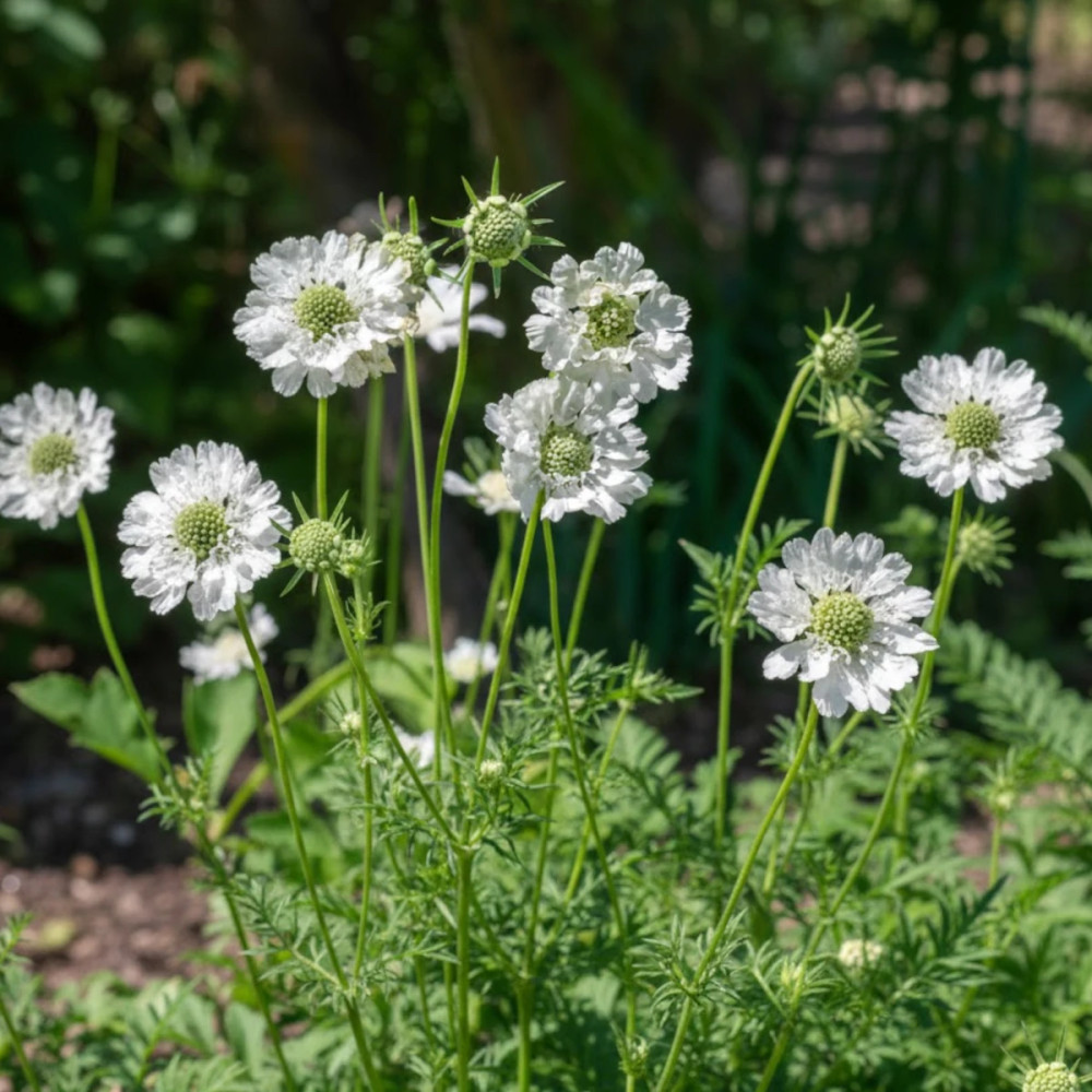 Scabieuse du Caucase blanche