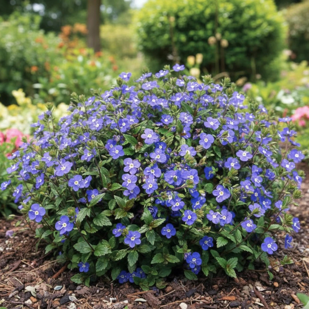 Véronique Georgia Blue : Couvre-sol Persistant Bleu Intense