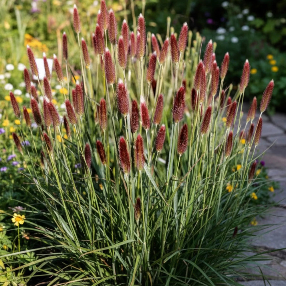 Herbe aux écouvillons Red Buttons, Pennisetum