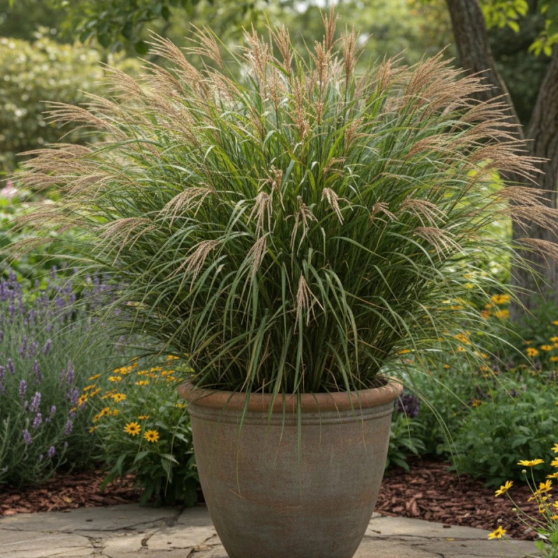 Miscanthus, Roseau de Chine Purpurascens