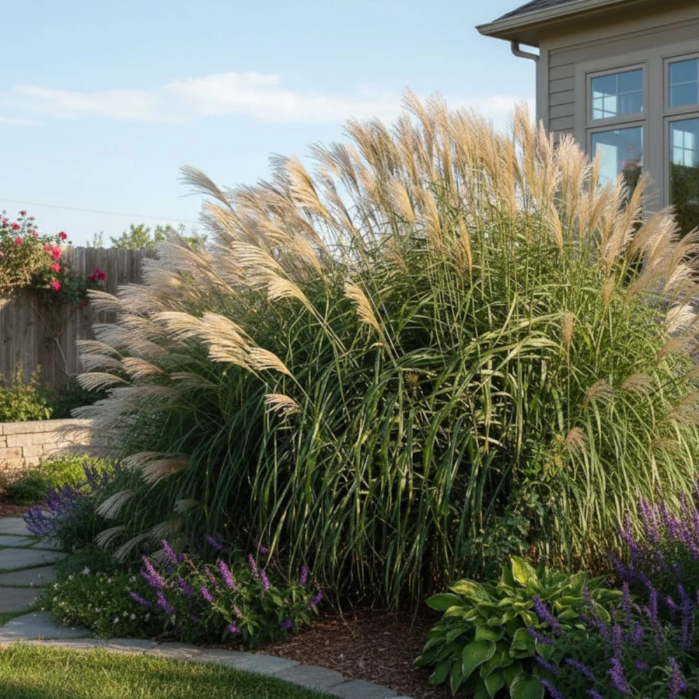 Miscanthus, Roseau de Chine Silberfeder