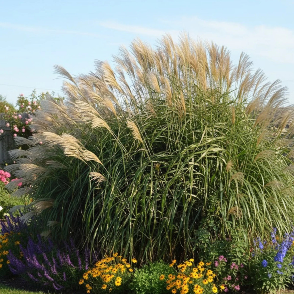 Miscanthus, Roseau de Chine Silberfeder