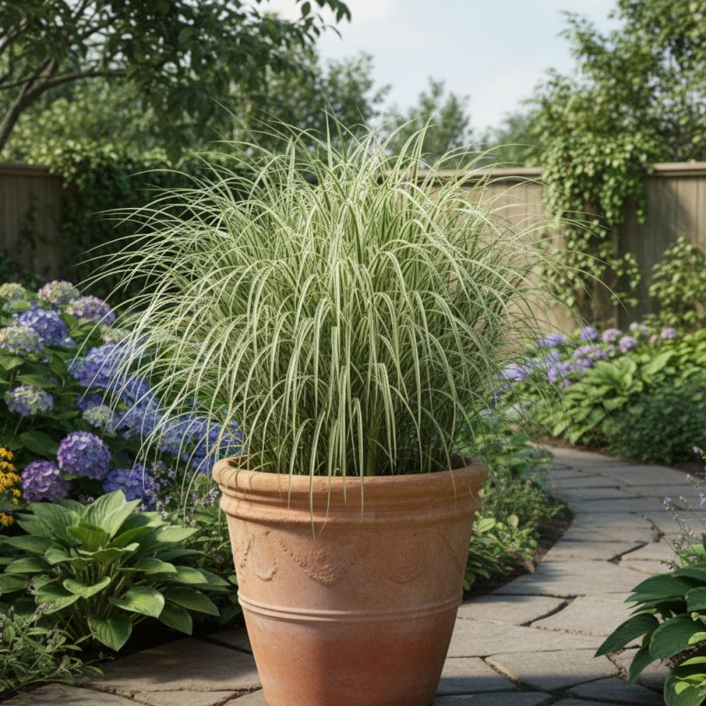 Miscanthus, Roseau de Chine Variegatus