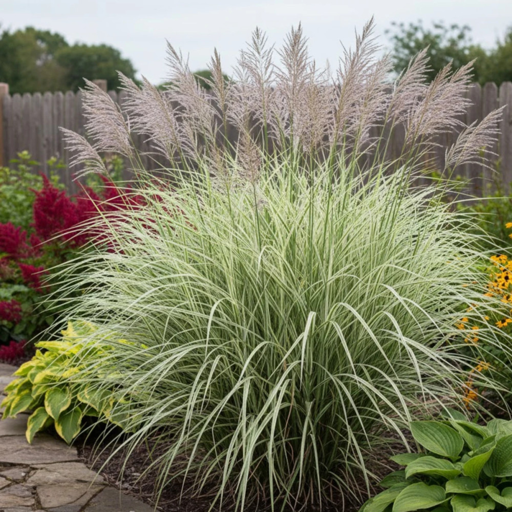 Miscanthus, Roseau de Chine Variegatus