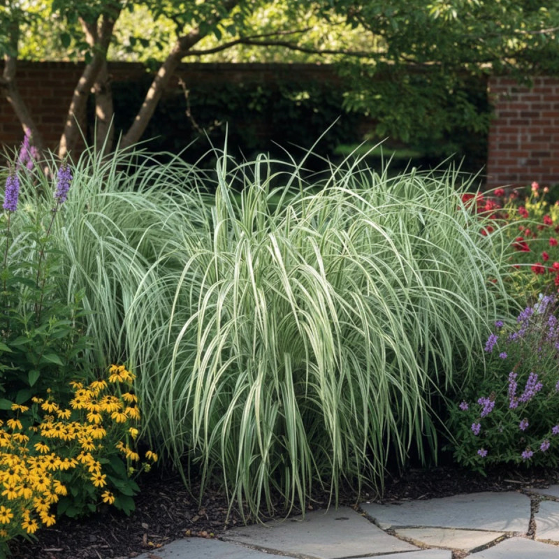 Miscanthus, Roseau de Chine Variegatus