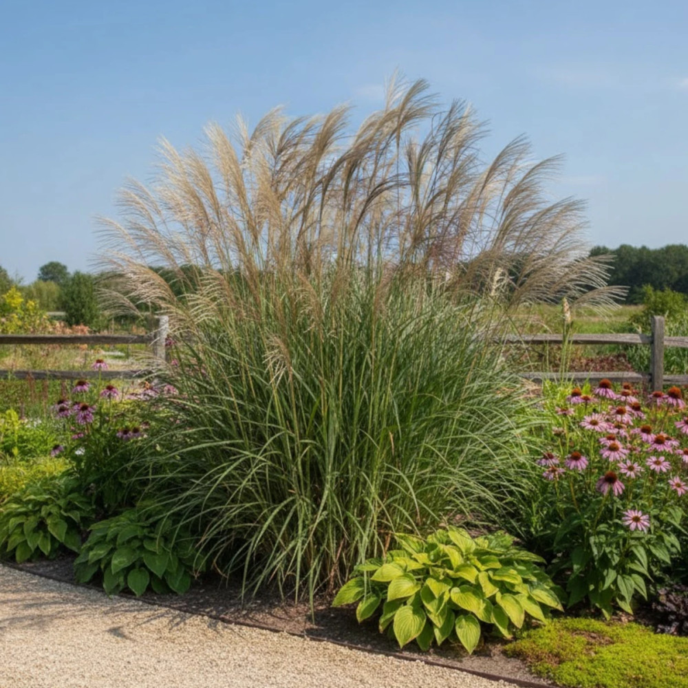 Miscanthus, Roseau de Chine Ville d'Angers