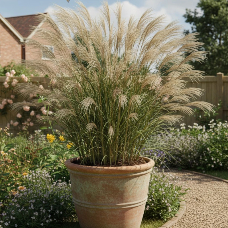 Miscanthus, Roseau de Chine Ville d'Angers