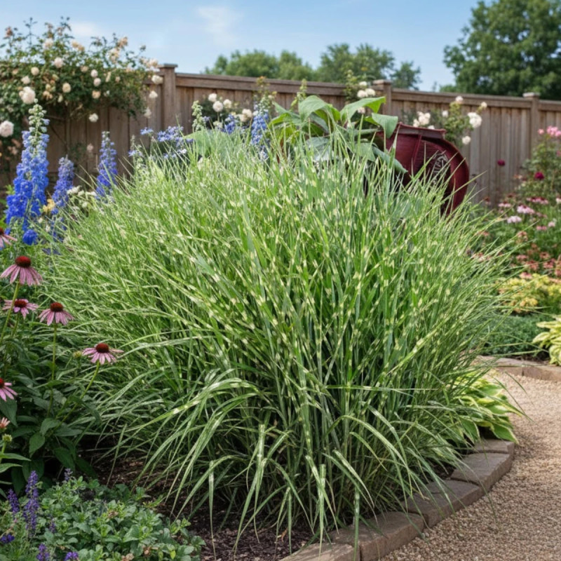 Miscanthus, Roseau de Chine Zebrinus
