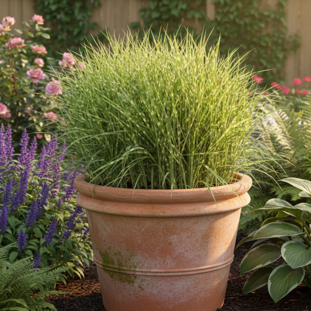Miscanthus, Roseau de Chine Zebrinus