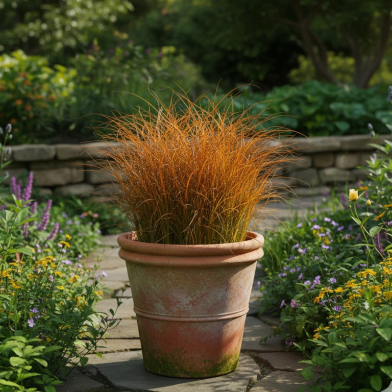 Laîche orange testacea, Carex