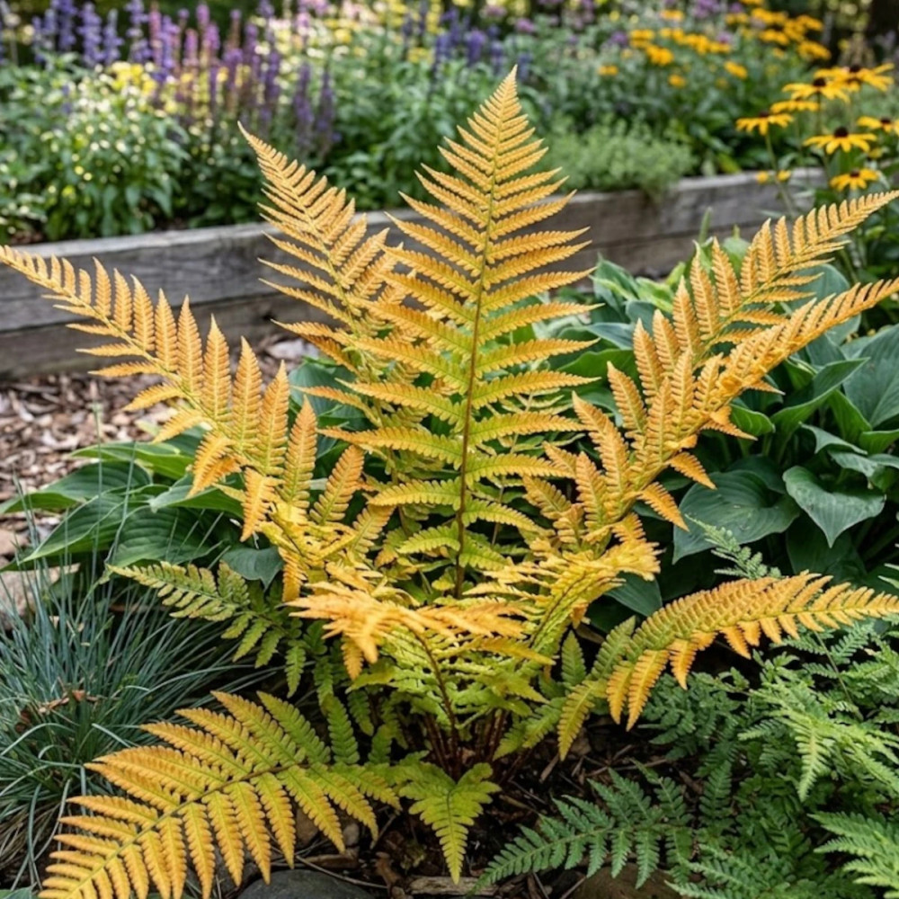Fougère à écailles dorées Jurassic Gold - Edition limitée, Dryopteris