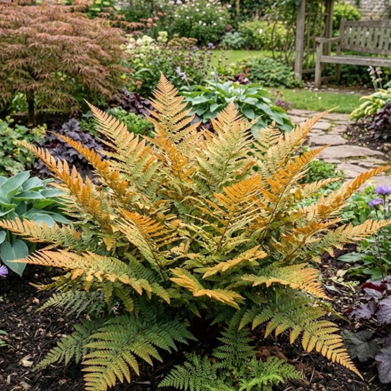 Fougère à écailles dorées Jurassic Gold - Edition limitée, Dryopteris