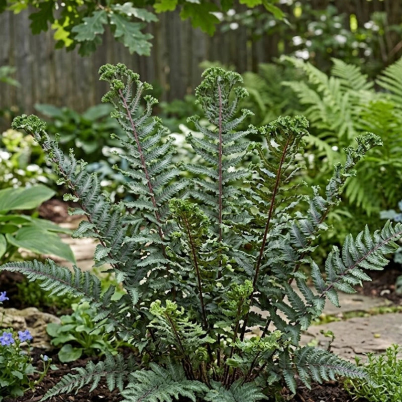 Fougère japonaise peinte, Dryopteris