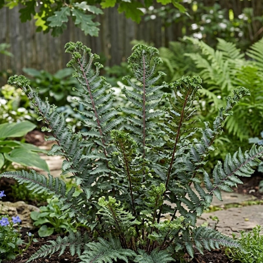 Fougère japonaise peinte, Dryopteris