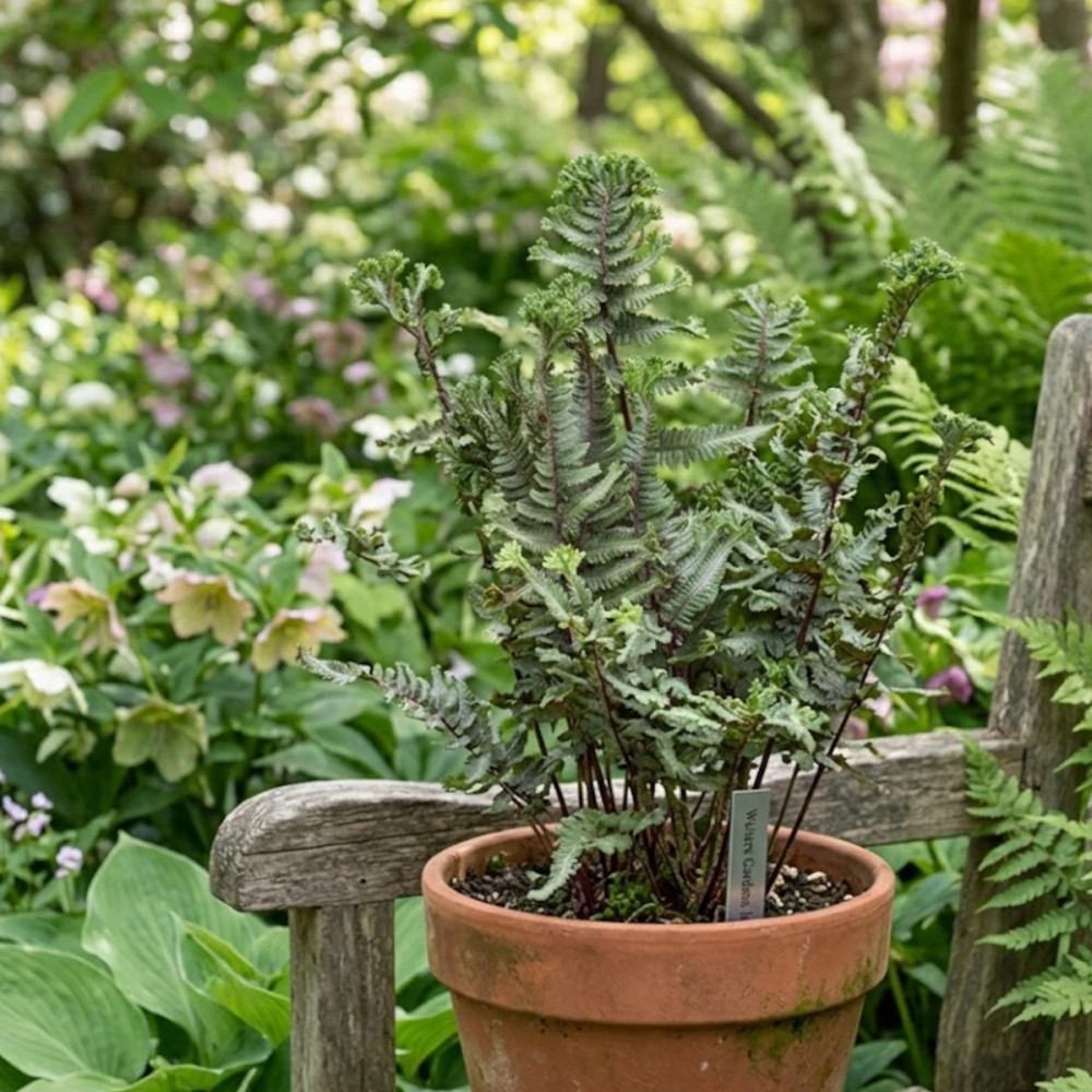 Fougère japonaise peinte, Dryopteris