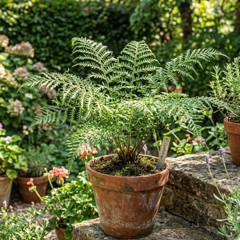 Fougère mâle Linearis Polydactyla - Edition limitée, Dryopteris