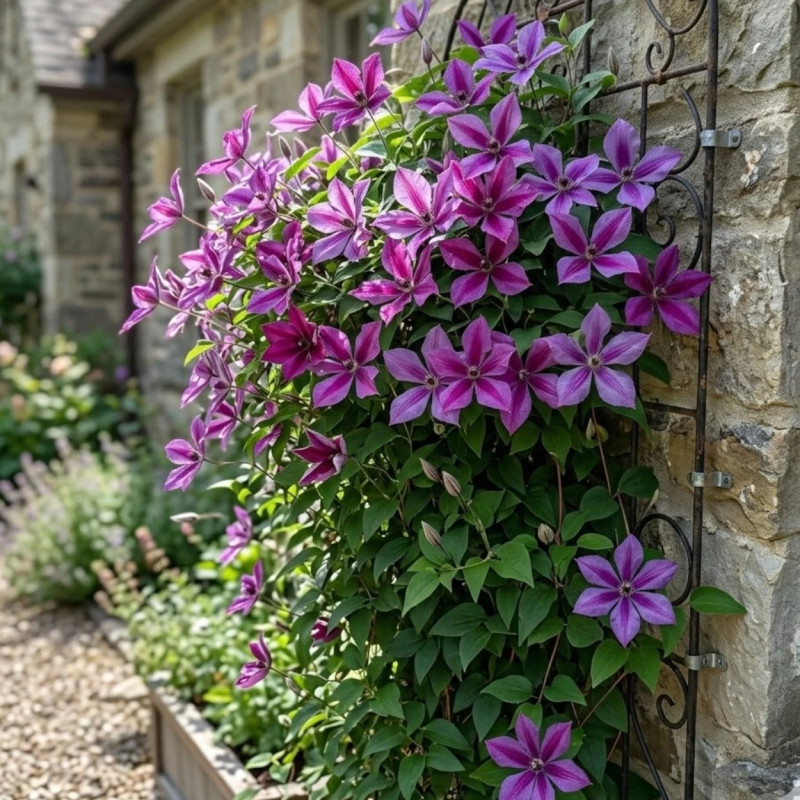 Clématite integrifolia Pink Delight