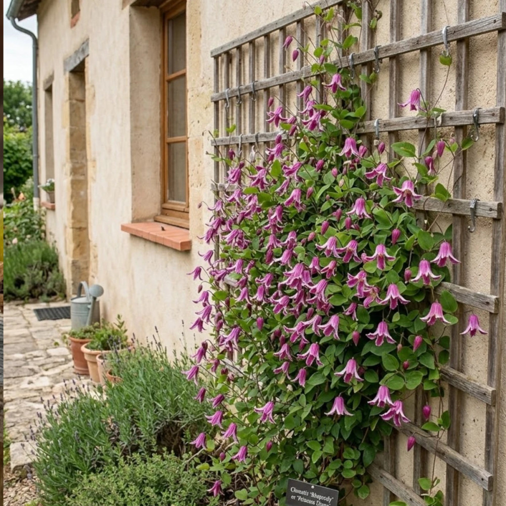 Clématite texensis Etoile Rose