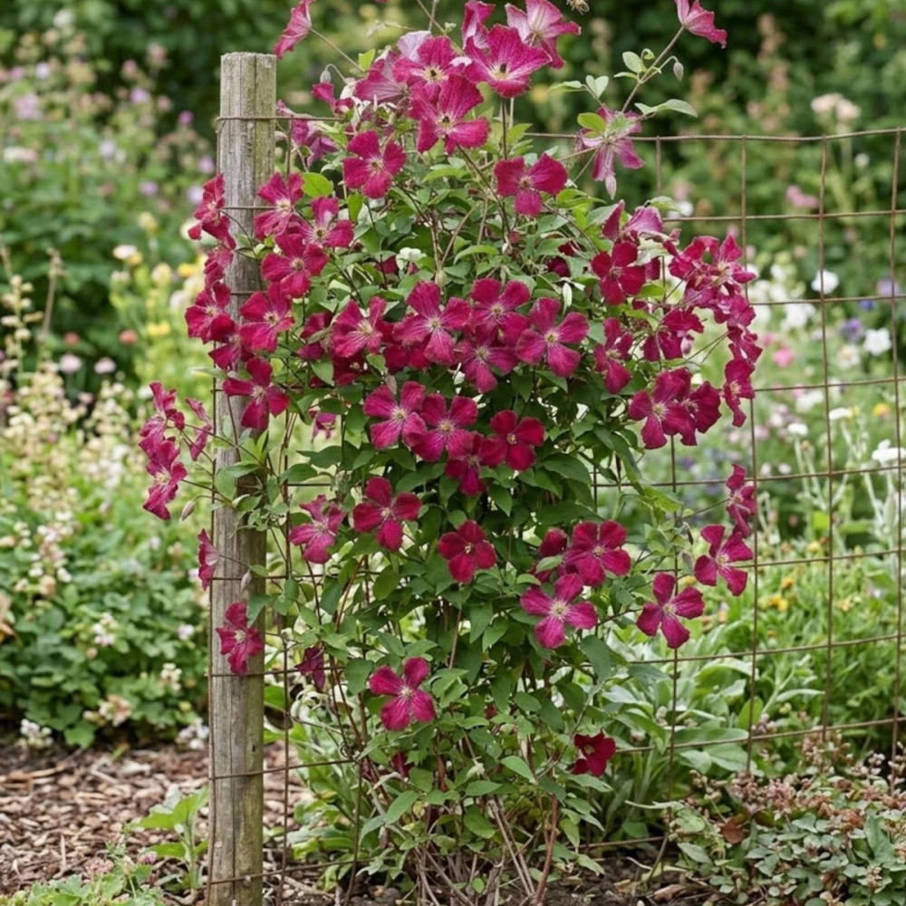 Clématite viticella Rubra