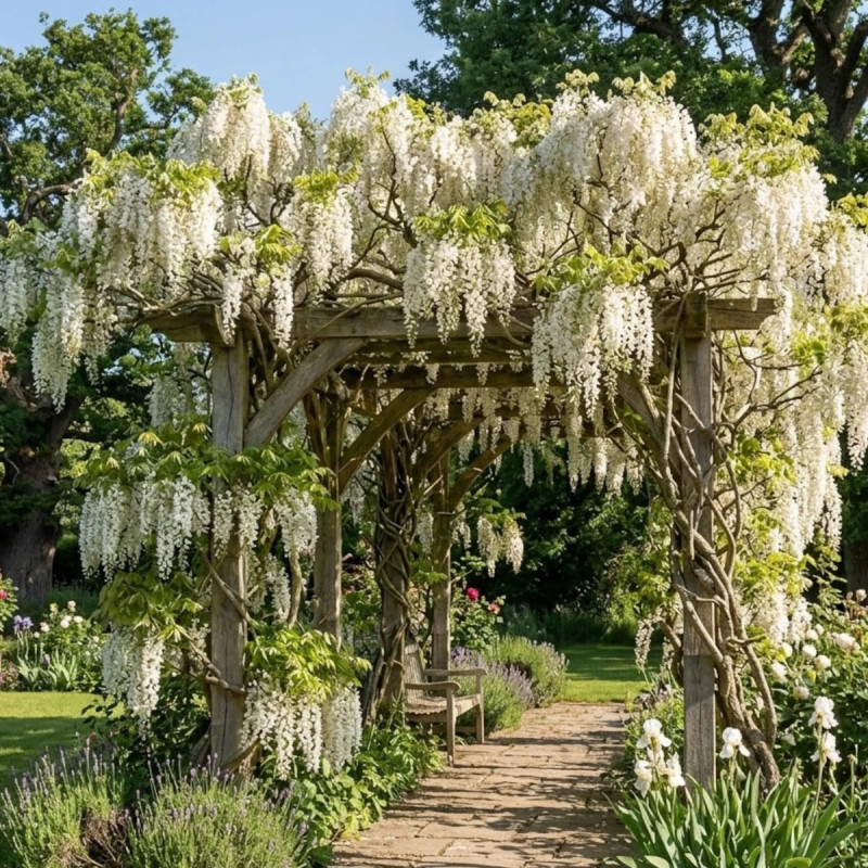 Glycine soyeuse White Silk