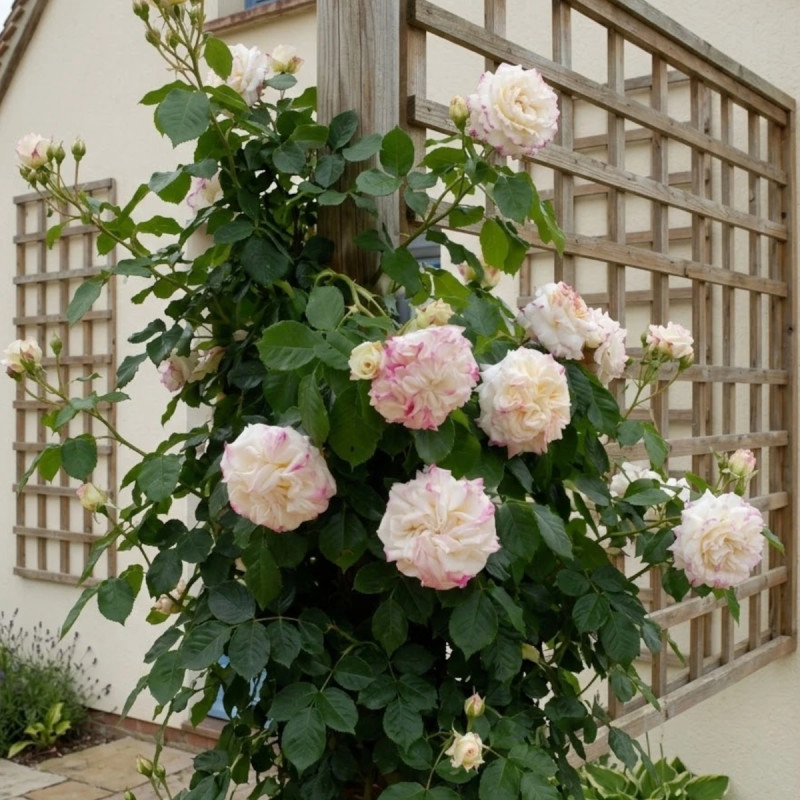 Rosier grimpant Château de la Bussière® 'Evechanti'