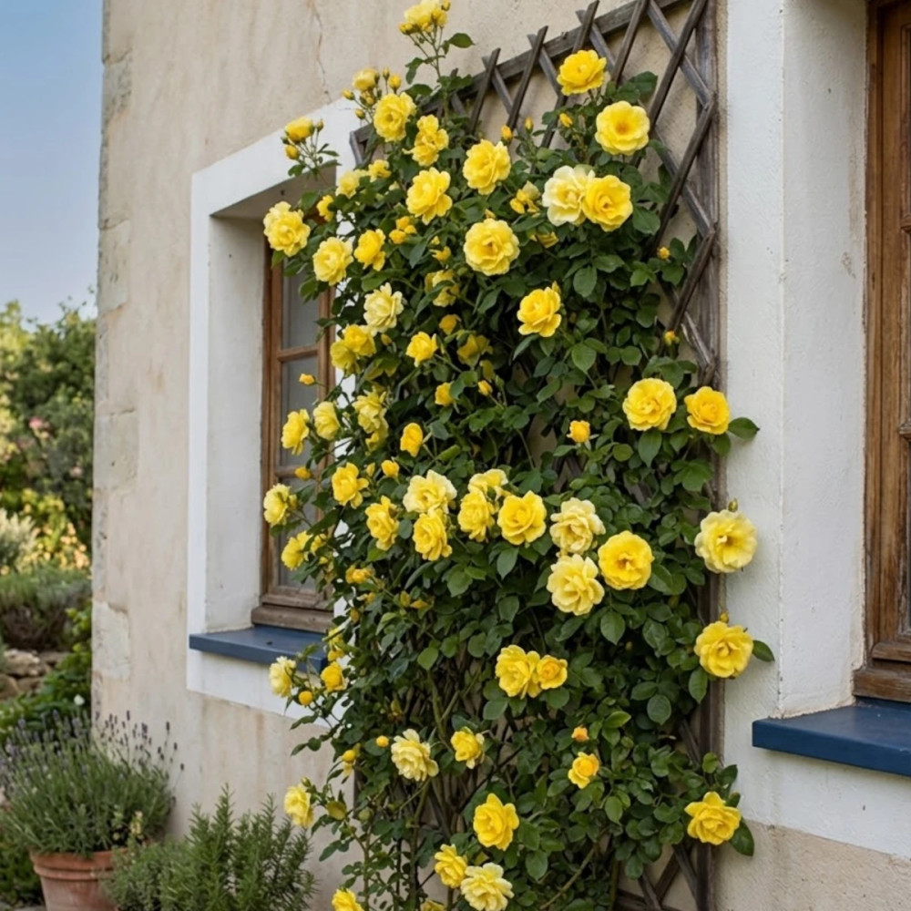 Rosier grimpant Happiness® 'Meilaclost'